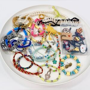 Huge Kids Jewelry Lot 2 Dress-up Surprise Bundle Girls Bracelets Necklaces Fun